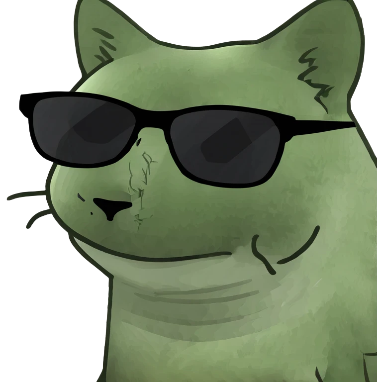 Cat with sunglasses emoji