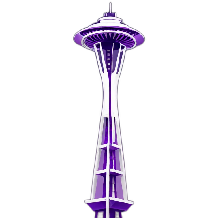 purple space needle emoji