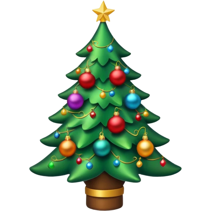 Lit Xmas tree emoji