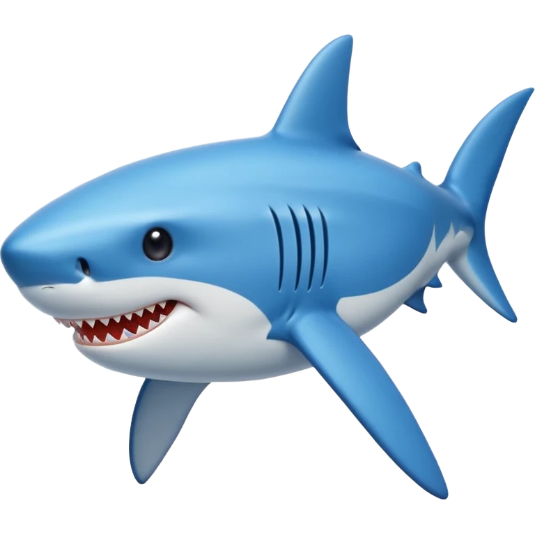 Shark blue emoji