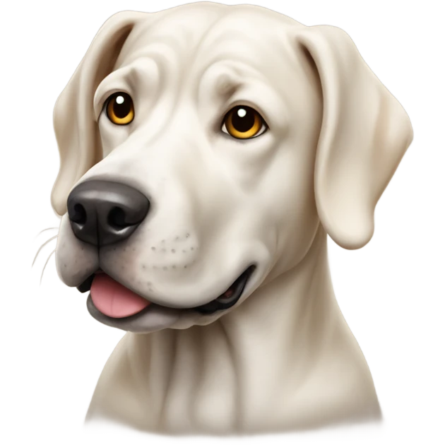 A dog of the Burgundian dogo breed emoji