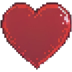 red pixel heart emoji