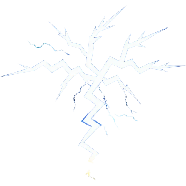 Lightning with field emoji