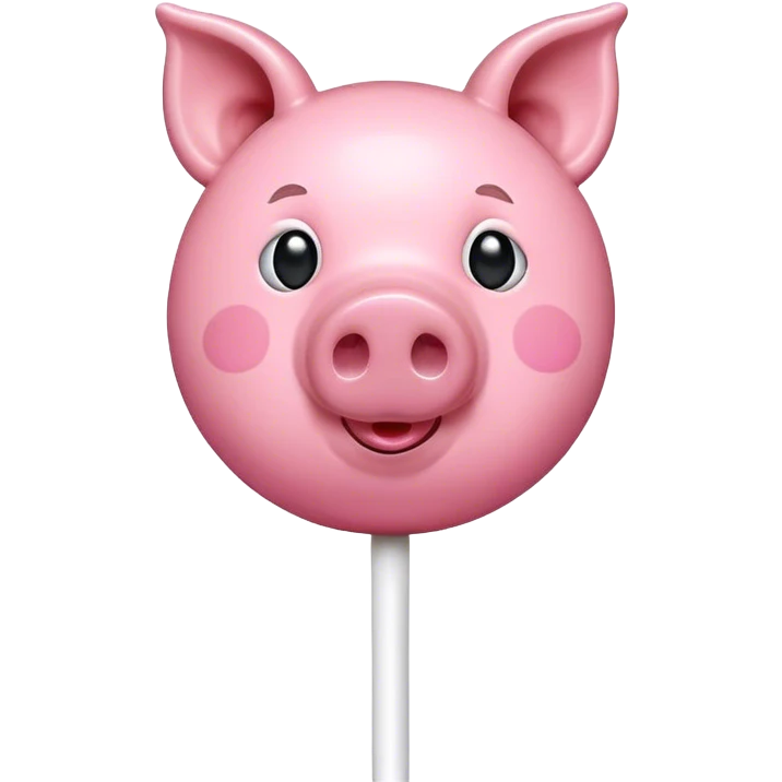 pink spam pig lollipop  emoji