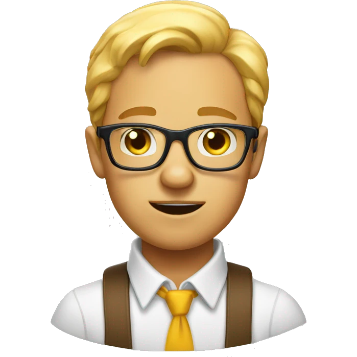 drooling nerd emoji