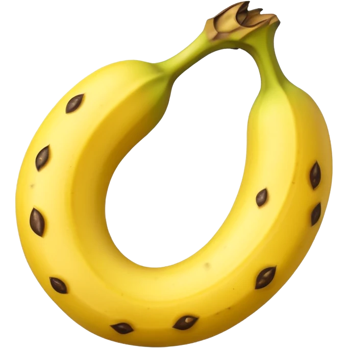 Not peeled banana emoji