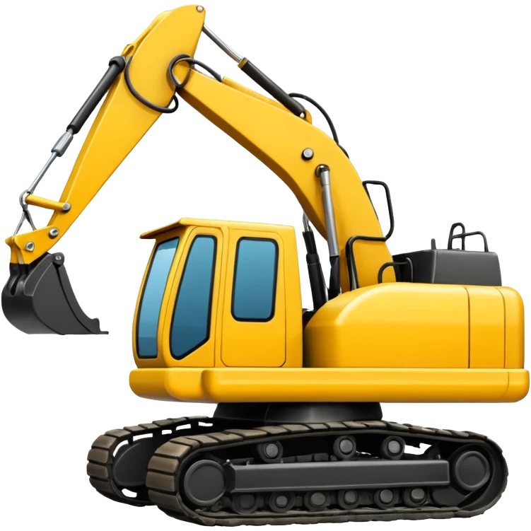 Escavadeira hidráulica emoji