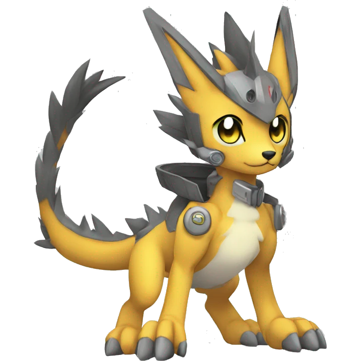  kawaii cool edgy Digimon-Fakemon-animal full body emoji