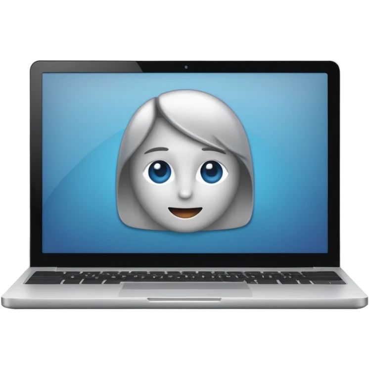 Laptop with Video Call on it emoji