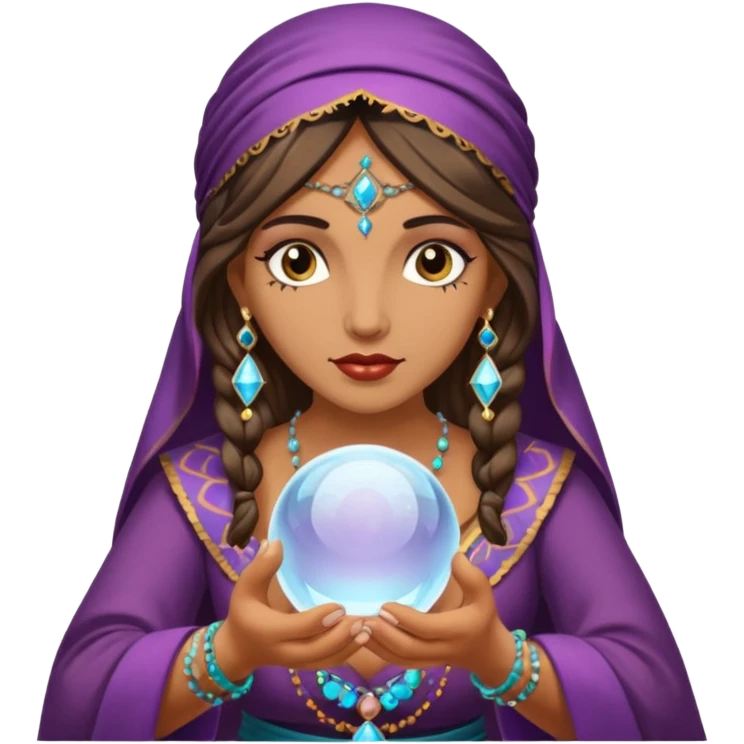 Gypsy fortune teller – Crystal ball




















 emoji