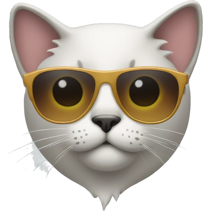 Cat with sunglasses emoji