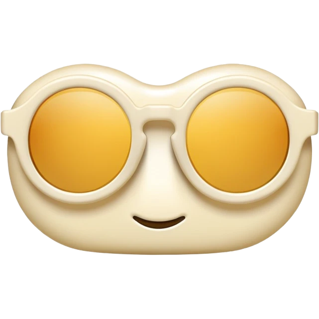 Cream sunglasses emoji