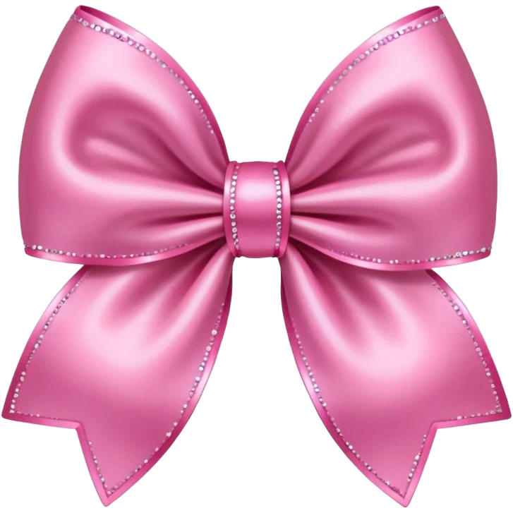 sparkly bow pink emoji