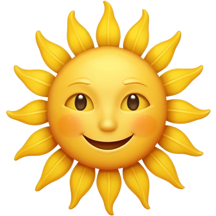 smiling sun emoji emoji