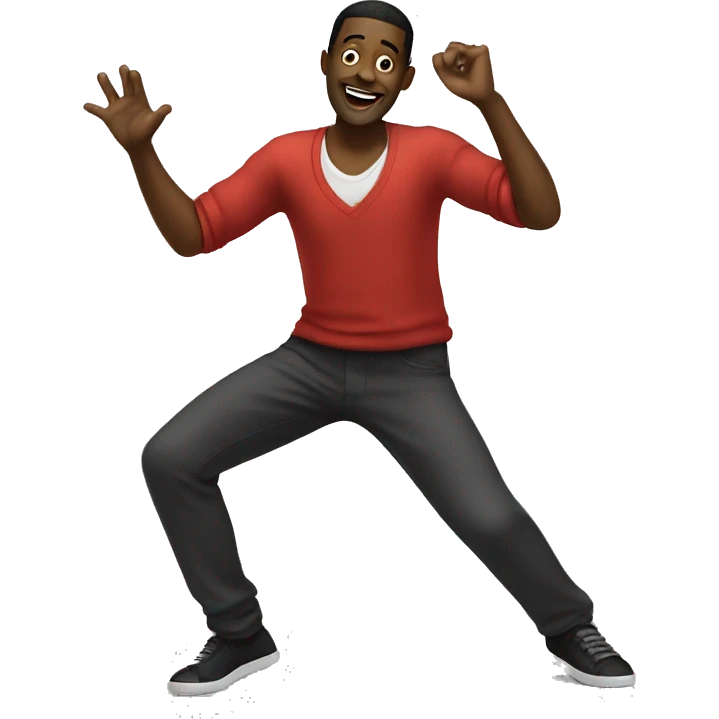 Dancing black guy emoji