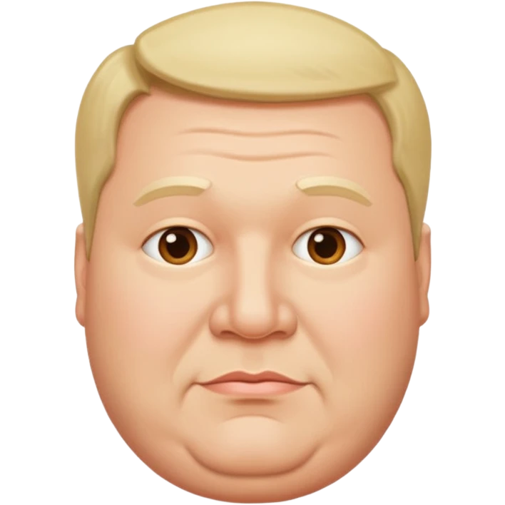 Man with double chin emoji