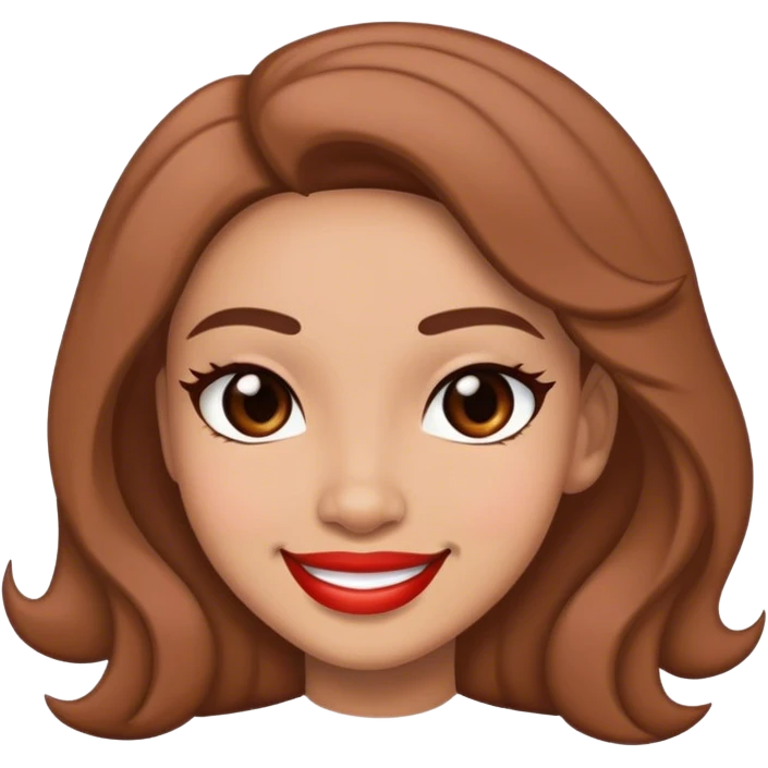 Light skin lady smirking emoji