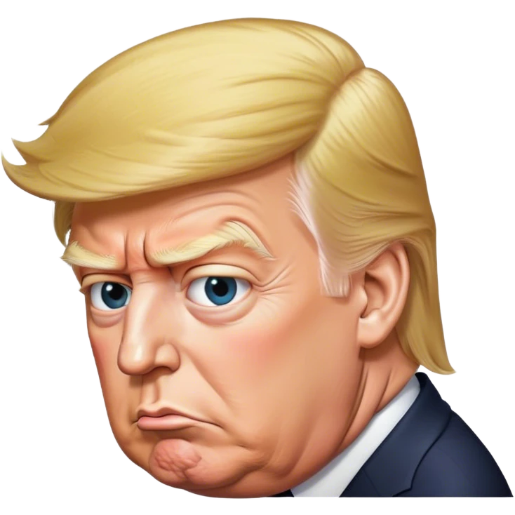 donald trump bending over emoji