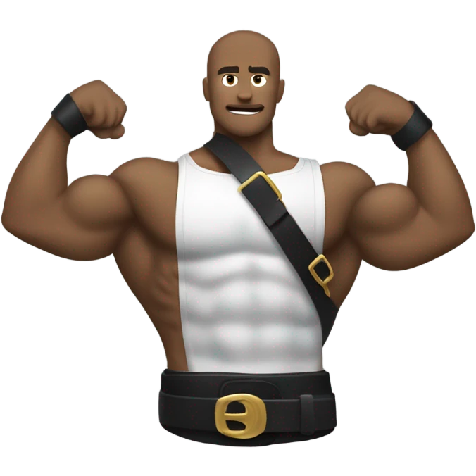 Belt around bicep emoji