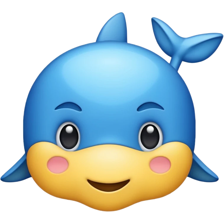 Delfino realistico di lato emoji