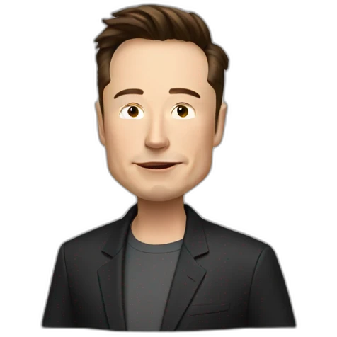 Elon musk in tesla emoji