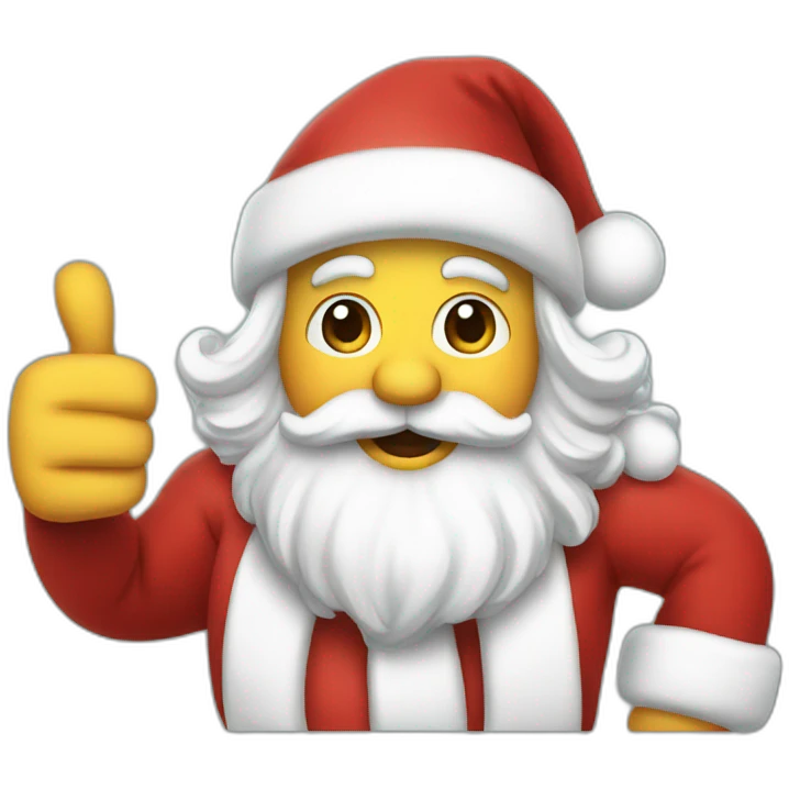 santa thumbs up emoji