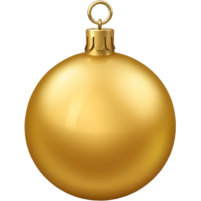 Christmas tree ball golden emoji