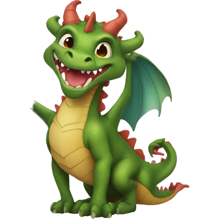 Bisous coeur dragon emoji