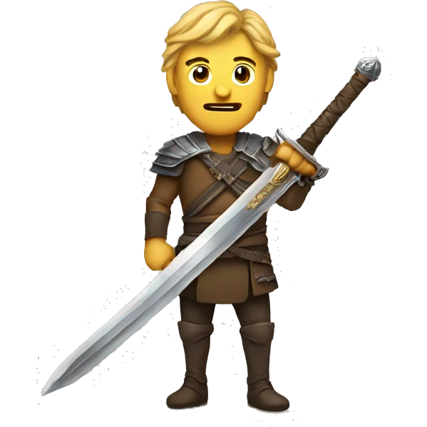 Man with a sword emoji
