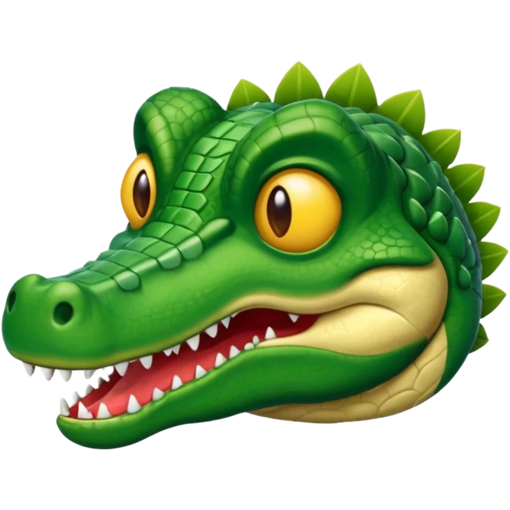 Cabeza de cocodrilo en avion emoji