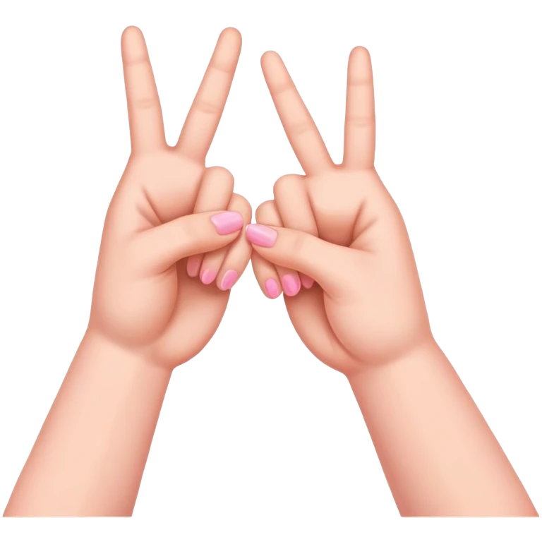 two hands making a pinky promise, little fingers hooked together emoji