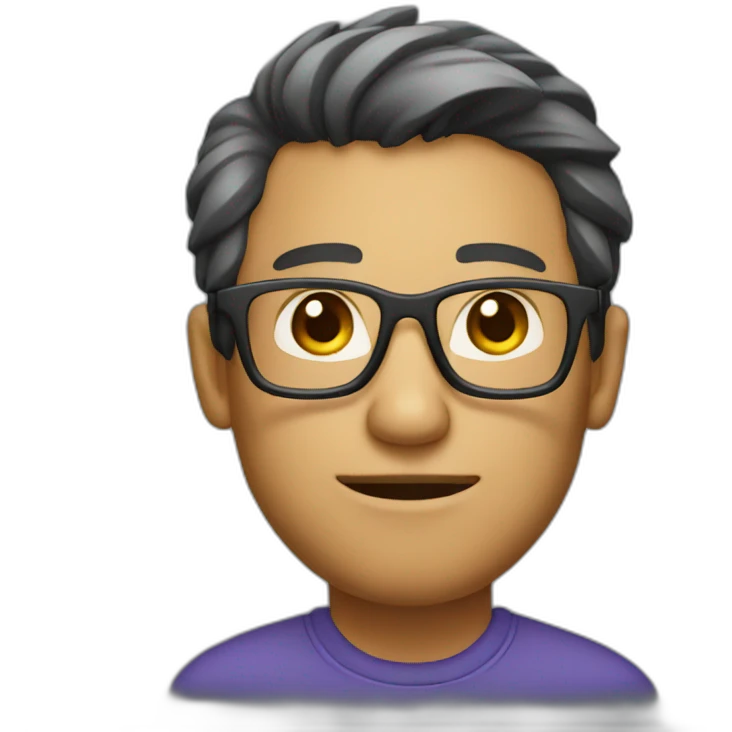 developer man with glasses emoji