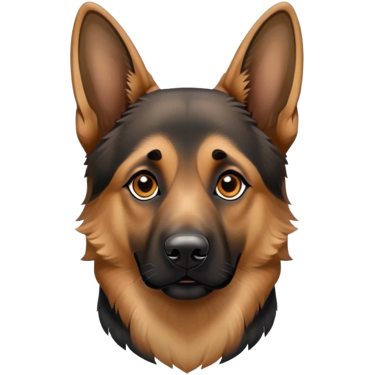 German Shepherd dog, loyal and alert emoji
