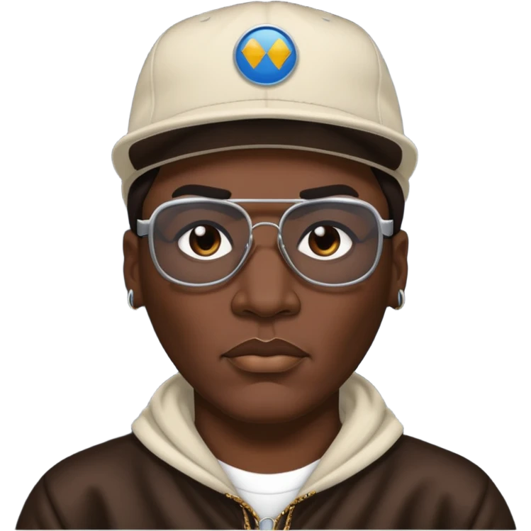 Kool Moe Dee, Rapper (b.1962) with dark brown hair emoji