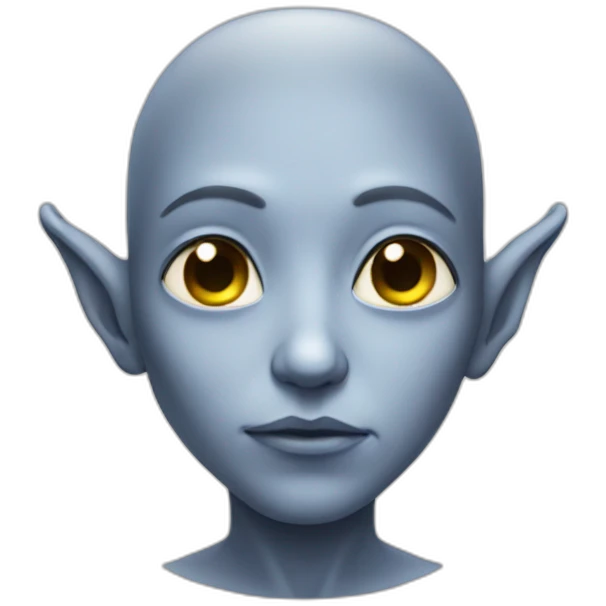 half alien half angel emoji