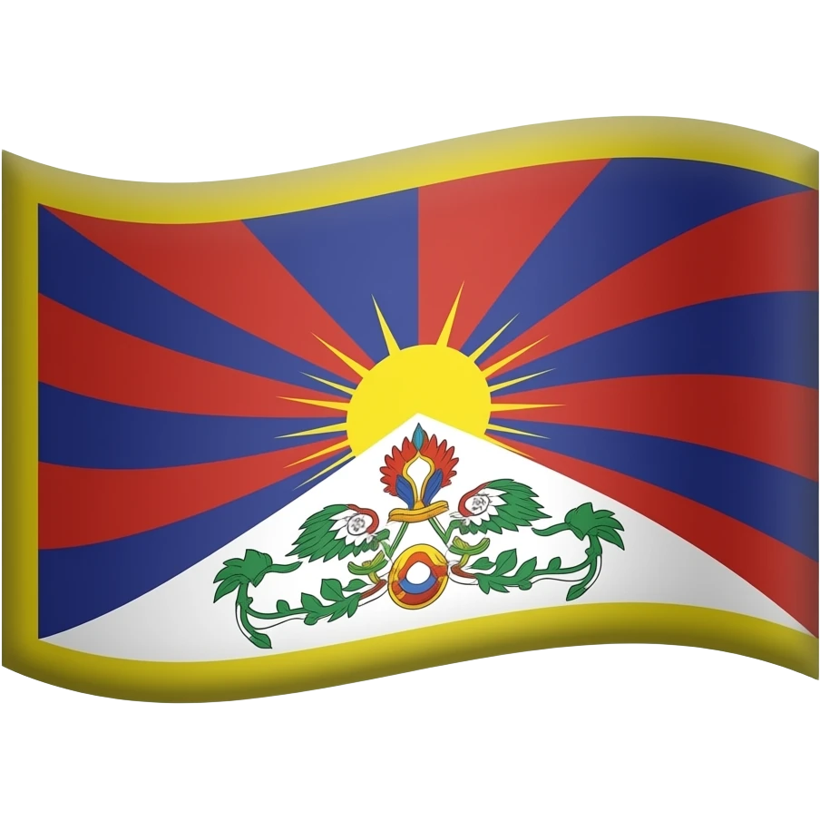 Flag of tibet emoji