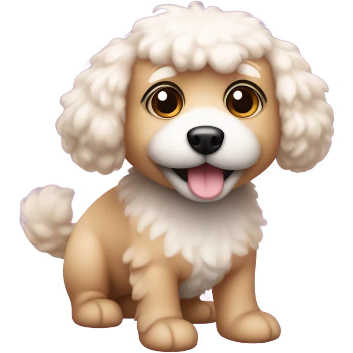 Cute dog pink emoji