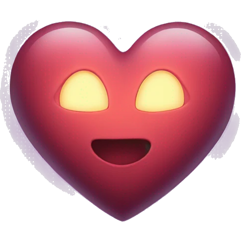 Glowing heart emoji