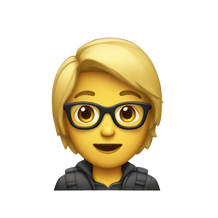 persona con una mackbook emoji