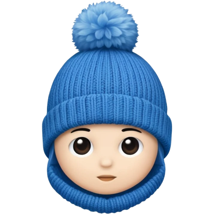 beanie with A fluffy pom-pom emoji