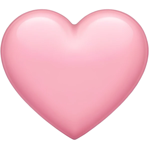 Soft pink heart emoji