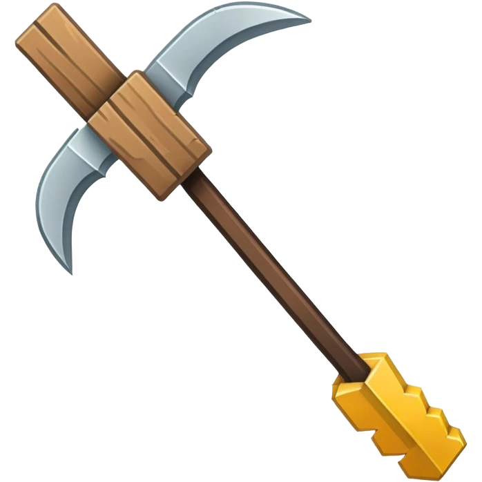 Minecraft pickax emoji