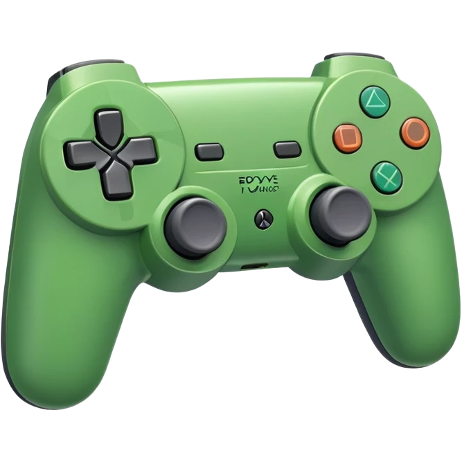 a green playstation mando  emoji