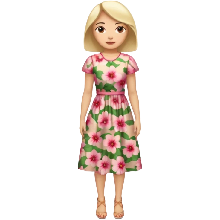 ligth woman wearing housewife clothes full body  emoji