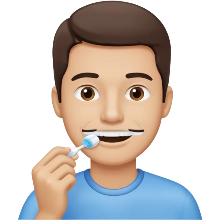 create a hand drawn icon fine line style with a men doing habits emoji