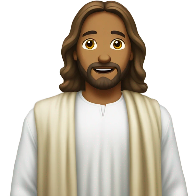 Jesus at the mall emoji