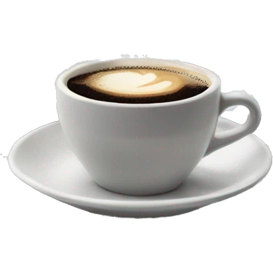 A scene of beautiful snow in the background of a coffee shop with coffee beans emoji