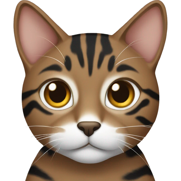 brown and black tabby cat emoji