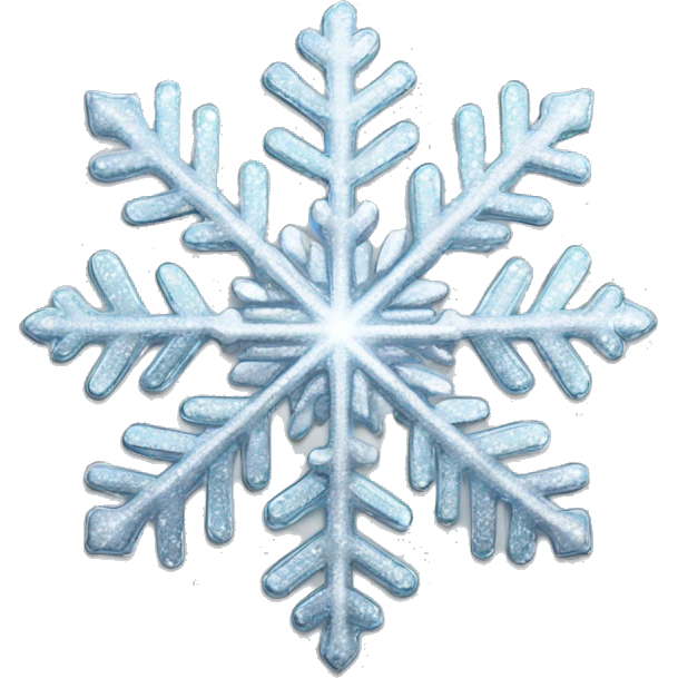 glittering silver snowflake emoji