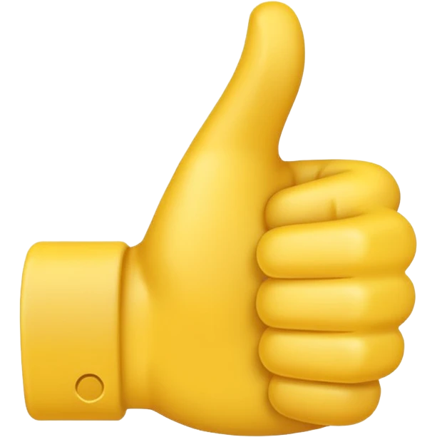 thumbs up emoji, friendly and clear emoji